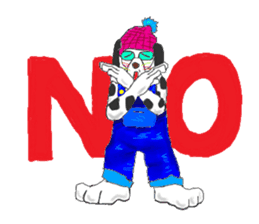 Dog of sunglasses sticker #813200