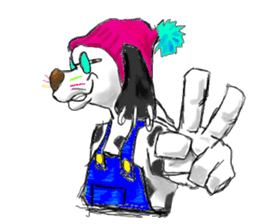 Dog of sunglasses sticker #813201