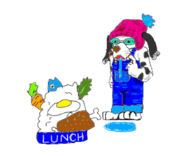 Dog of sunglasses sticker #813208