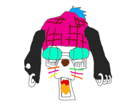 Dog of sunglasses sticker #813210