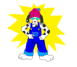 Dog of sunglasses sticker #813211