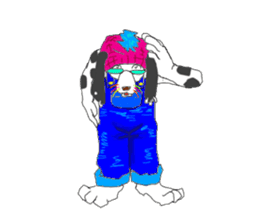 Dog of sunglasses sticker #813219