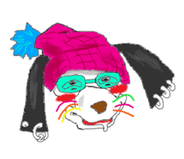 Dog of sunglasses sticker #813221