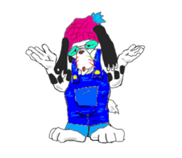 Dog of sunglasses sticker #813222