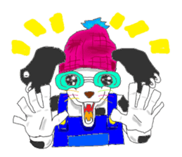 Dog of sunglasses sticker #813223