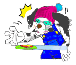 Dog of sunglasses sticker #813224