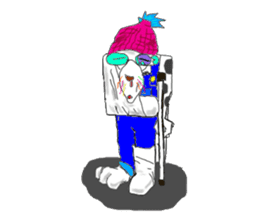 Dog of sunglasses sticker #813229