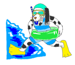 Dog of sunglasses sticker #813233