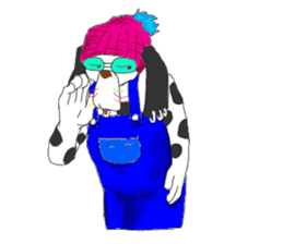 Dog of sunglasses sticker #813235