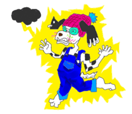 Dog of sunglasses sticker #813236