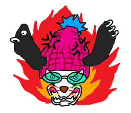 Dog of sunglasses sticker #813238