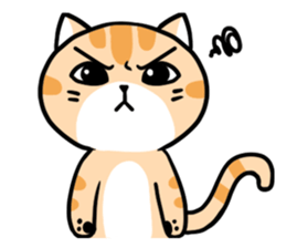 Dull cat life sticker #814040