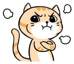 Dull cat life sticker #814042