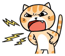 Dull cat life sticker #814050
