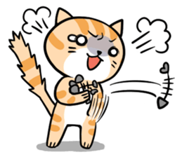 Dull cat life sticker #814052