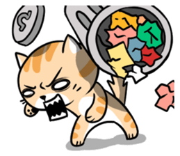 Dull cat life sticker #814054