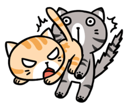 Dull cat life sticker #814057