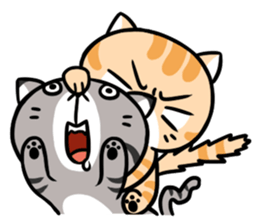 Dull cat life sticker #814059