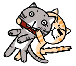 Dull cat life sticker #814060