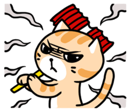 Dull cat life sticker #814063