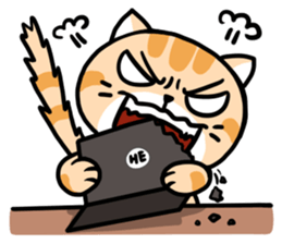 Dull cat life sticker #814067