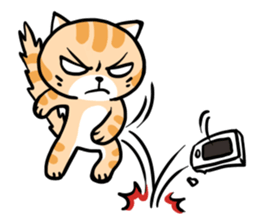 Dull cat life sticker #814068