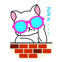sunglasses cat shirosan sticker #814208