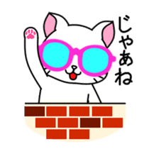 sunglasses cat shirosan sticker #814221