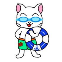 sunglasses cat shirosan sticker #814236
