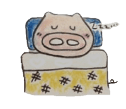 Butasan at Hafu half firing sticker #814336