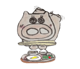 Butasan at Hafu half firing sticker #814340