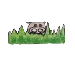 Butasan at Hafu half firing sticker #814344