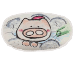 Butasan at Hafu half firing sticker #814354