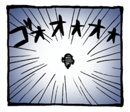 Two-panel cartoon for LINE Chats sticker #814519