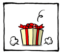 Two-panel cartoon for LINE Chats sticker #814521