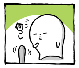 Two-panel cartoon for LINE Chats sticker #814527