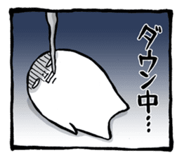 Two-panel cartoon for LINE Chats sticker #814528