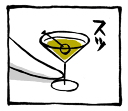 Two-panel cartoon for LINE Chats sticker #814531