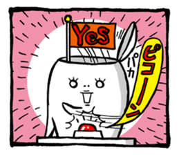 Two-panel cartoon for LINE Chats sticker #814546