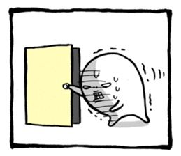 Two-panel cartoon for LINE Chats sticker #814551