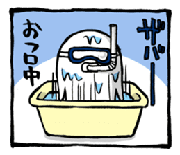 Two-panel cartoon for LINE Chats sticker #814554