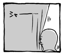 Two-panel cartoon for LINE Chats sticker #814555