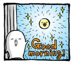Two-panel cartoon for LINE Chats sticker #814556