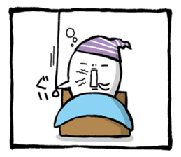 Two-panel cartoon for LINE Chats sticker #814557