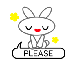 Editor Rabbit and Writer Turtle English sticker #816080