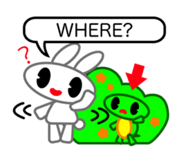 Editor Rabbit and Writer Turtle English sticker #816088