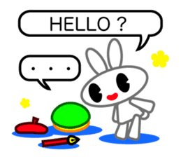 Editor Rabbit and Writer Turtle English sticker #816097