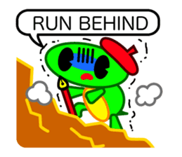Editor Rabbit and Writer Turtle English sticker #816101