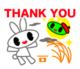 Editor Rabbit and Writer Turtle English sticker #816112