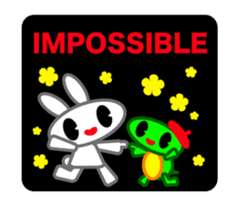 Editor Rabbit and Writer Turtle English sticker #816116